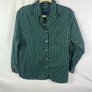 Karen Scott Holiday Holly Button Down Shirt